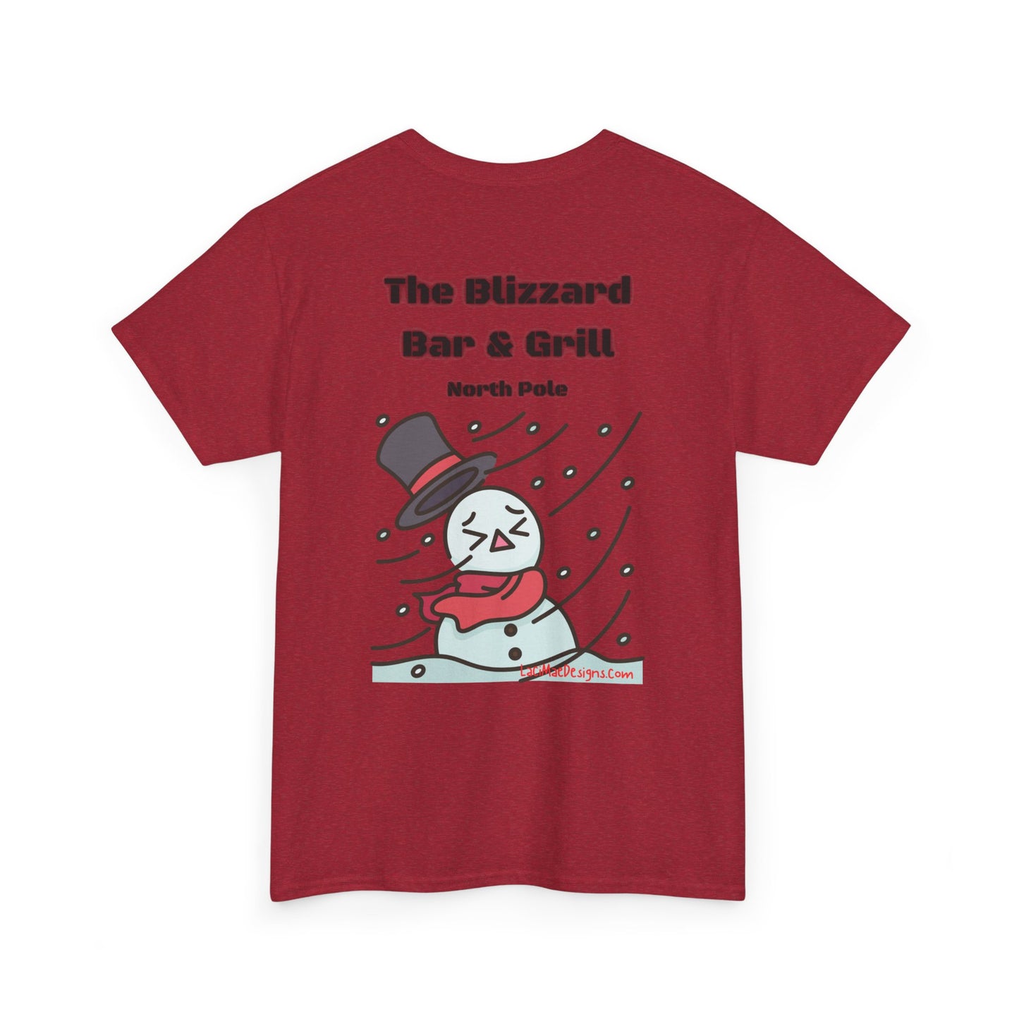Fun, imaginary North Pole Bar & Grill Unisex Heavy Cotton Tee
