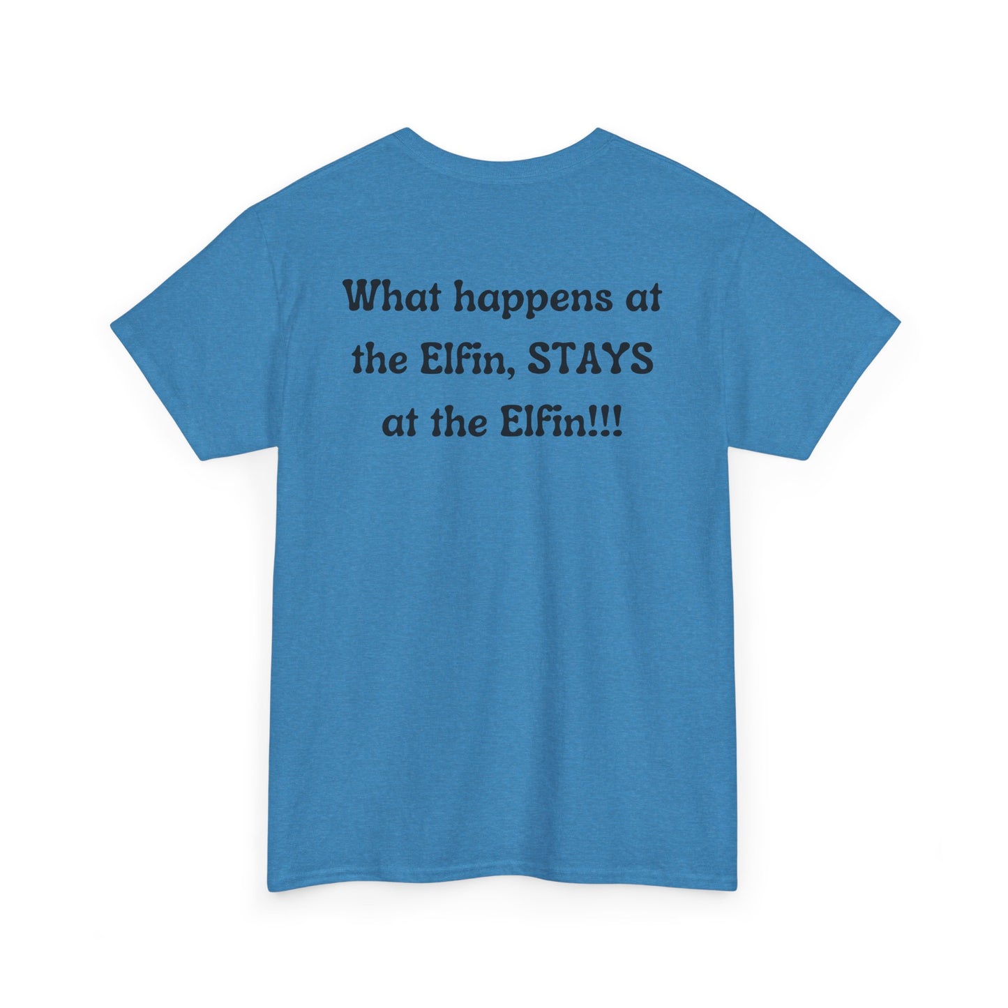 Fun, imaginary North Pole bar for the Christmas Holiday Unisex Heavy Cotton graphic Tee