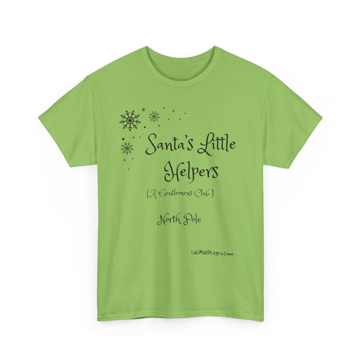 Fun, Imaginary North Pole Gentleman's Club Unisex Heavy Cotton Tee