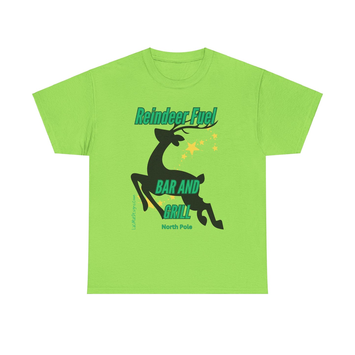 Fun, imaginary North Pole bar & grill Unisex Heavy Cotton Tee
