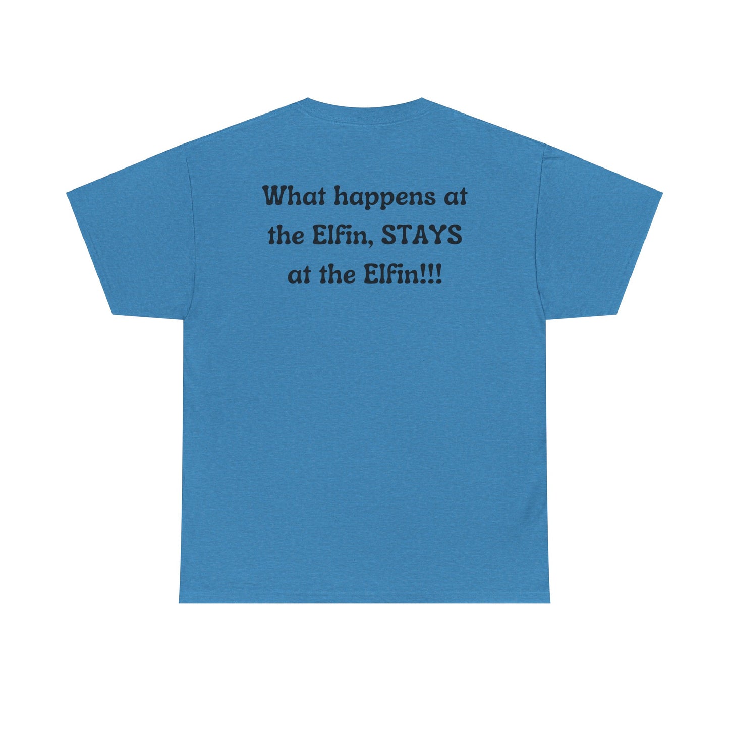 Fun, imaginary North Pole bar for the Christmas Holiday Unisex Heavy Cotton graphic Tee