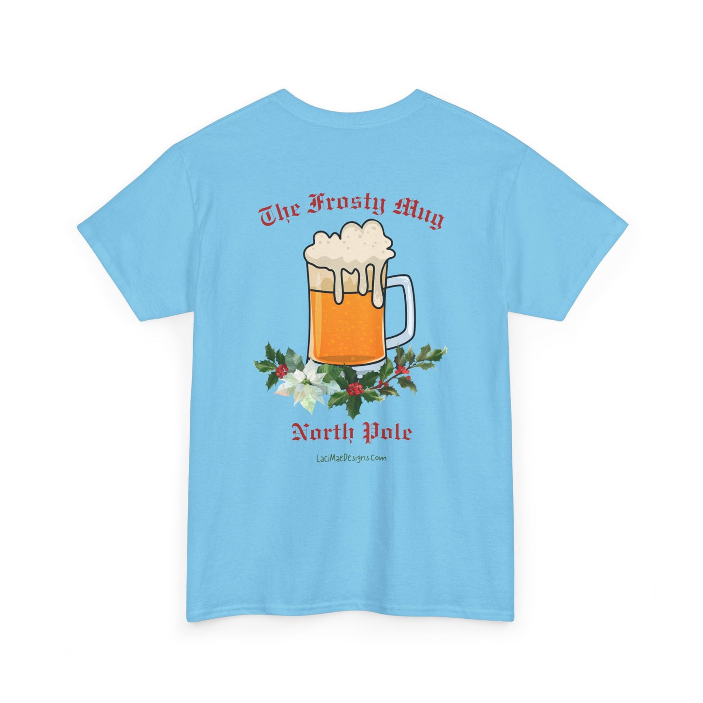 Imaginary North Pole bar/pub Christmas Holiday themed Unisex Heavy Cotton Tee