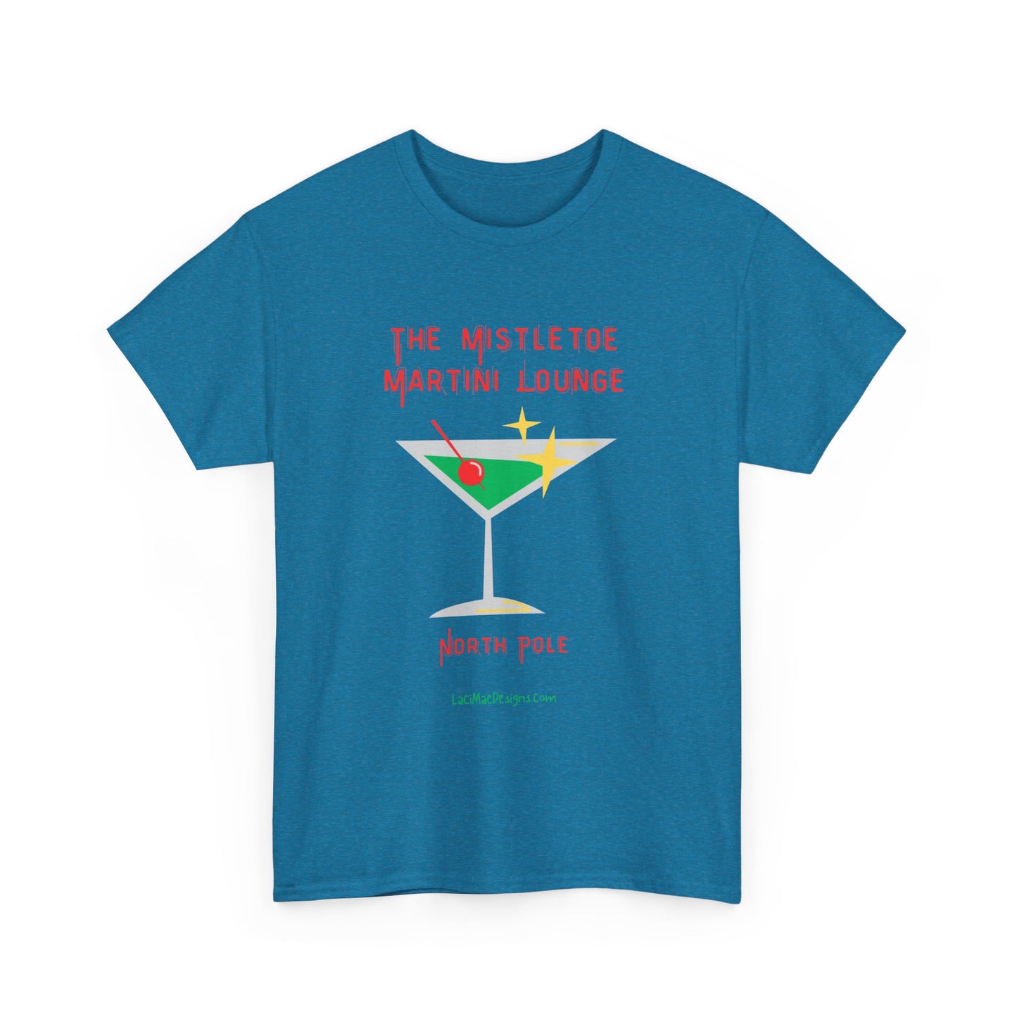 Fun imaginary North Pole lounge graphic Unisex Heavy Cotton Tee