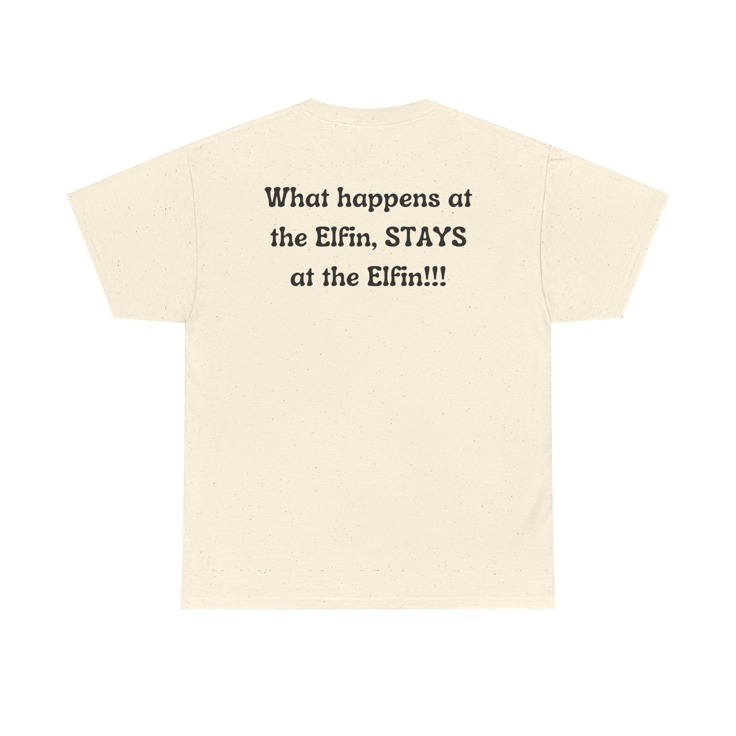 Fun, imaginary North Pole bar for the Christmas Holiday Unisex Heavy Cotton graphic Tee