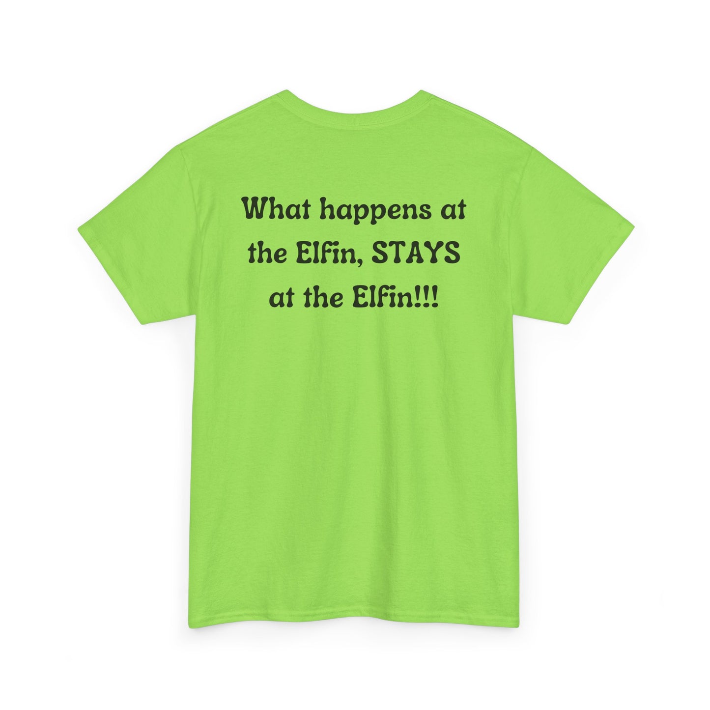 Fun, imaginary North Pole bar for the Christmas Holiday Unisex Heavy Cotton graphic Tee