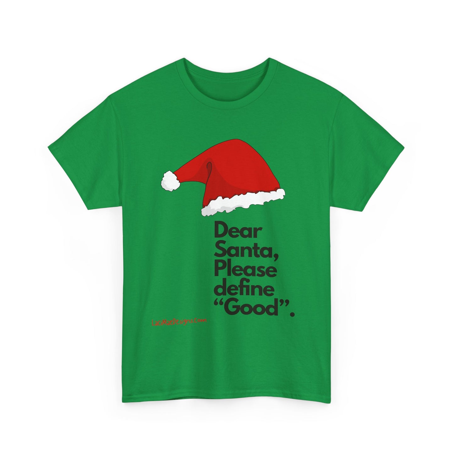 Unisex Heavy Cotton Tee with Christmas design