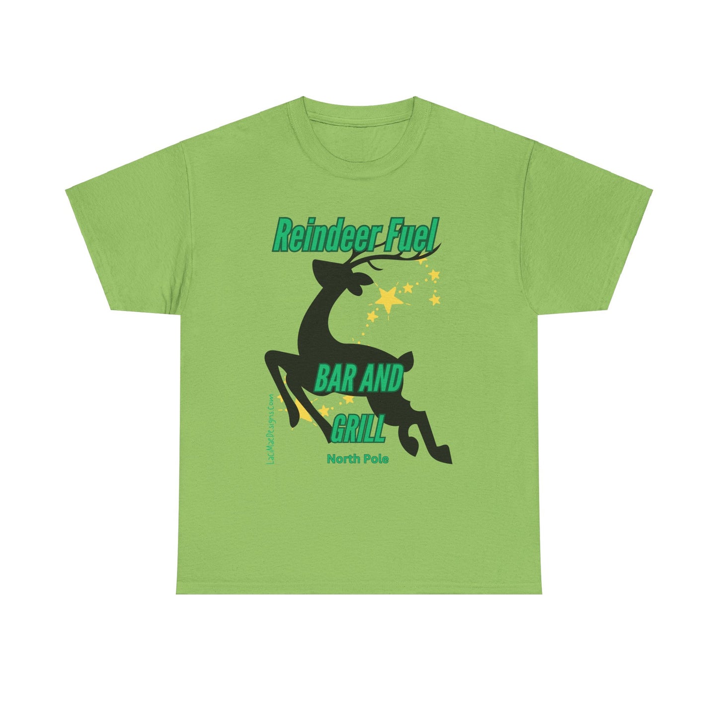 Fun, imaginary North Pole bar & grill Unisex Heavy Cotton Tee