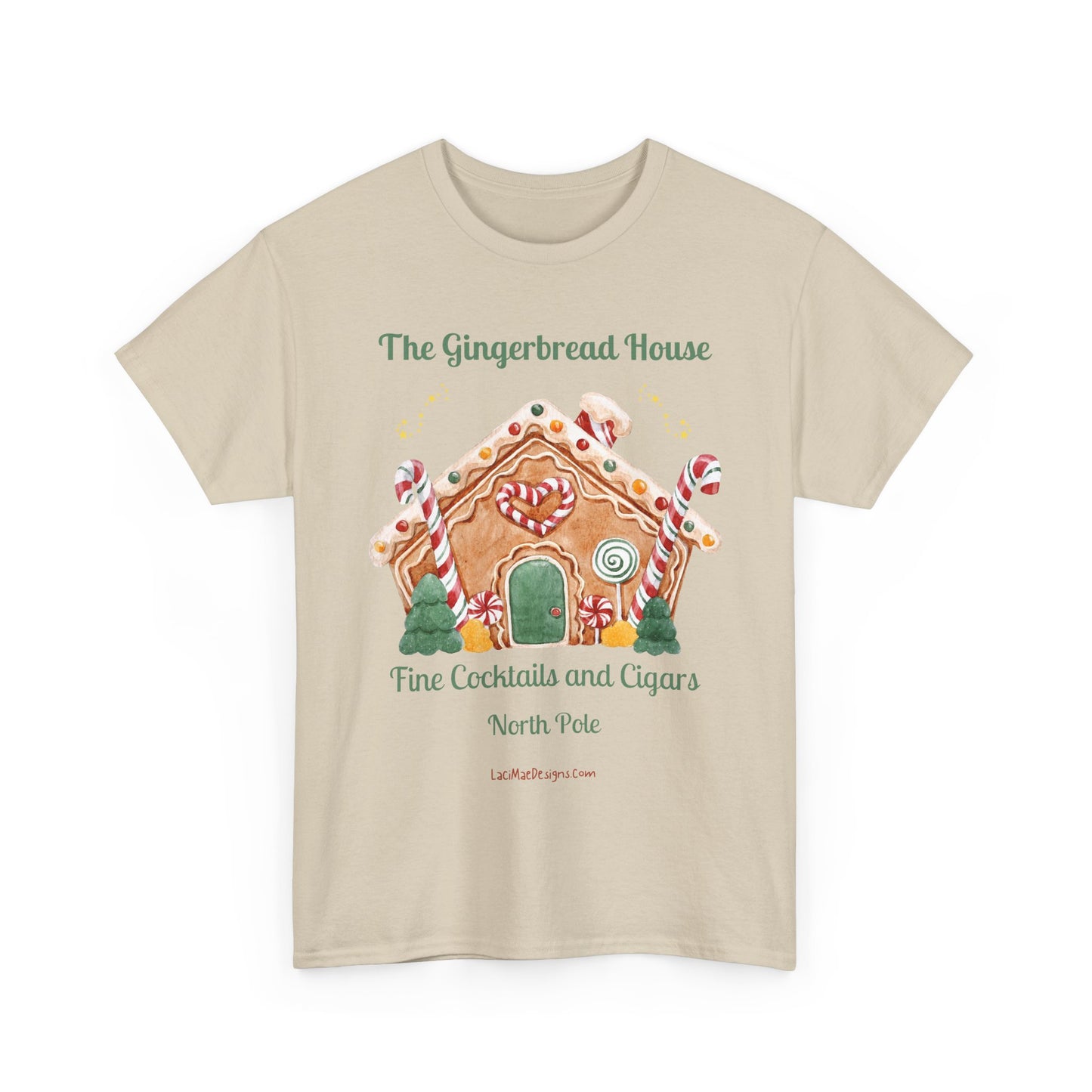Fun, Imaginary North Pole Cocktail & Cigar Bar Unisex Heavy Cotton Tee