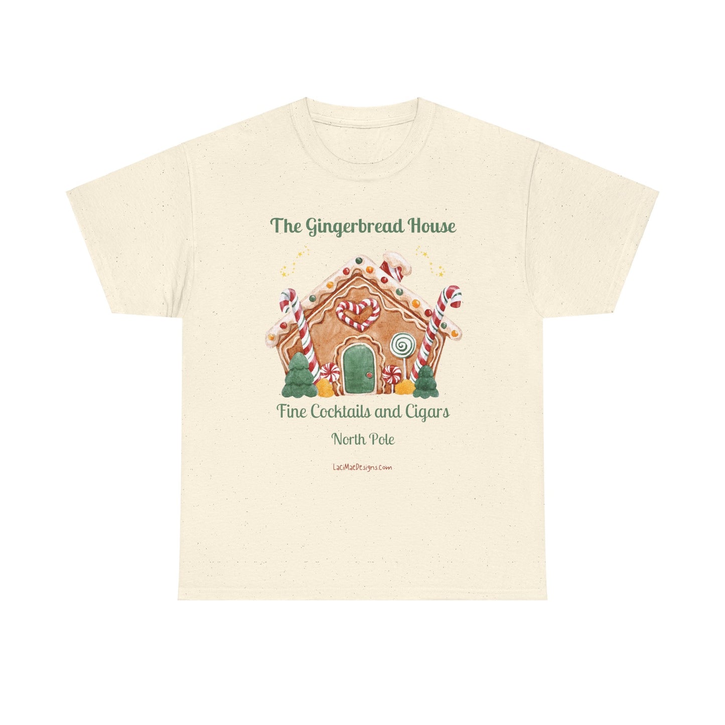 Fun, Imaginary North Pole Cocktail & Cigar Bar Unisex Heavy Cotton Tee