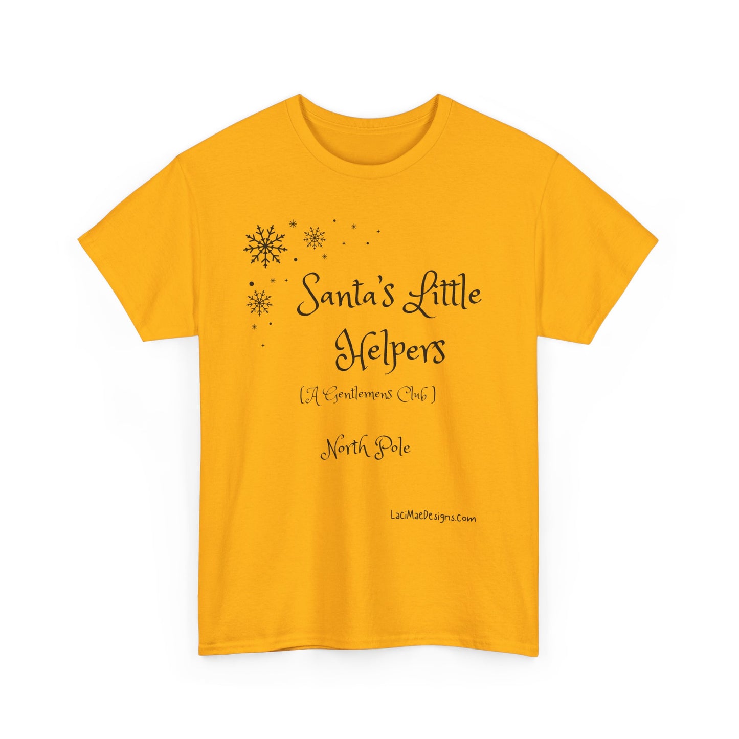 Fun, Imaginary North Pole Gentleman's Club Unisex Heavy Cotton Tee