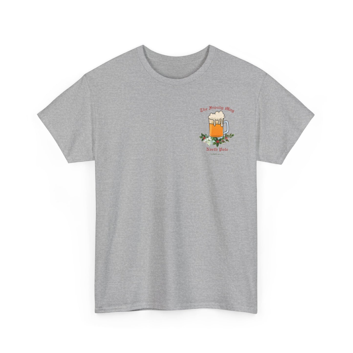 Unisex Imaginary North Pole Bar/Pub themed Christmas holiday Heavy Cotton Tee