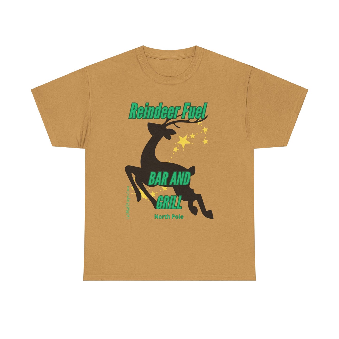 Fun, imaginary North Pole bar & grill Unisex Heavy Cotton Tee