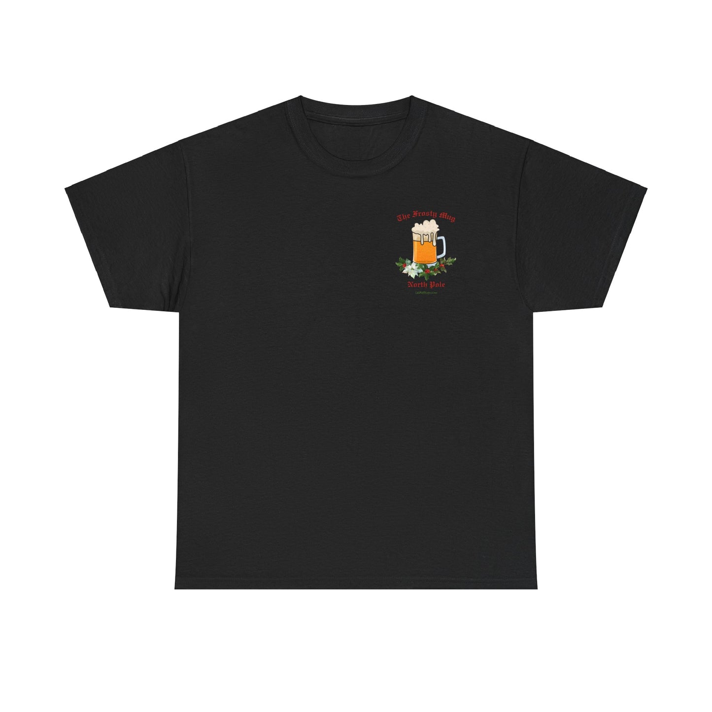 Unisex Imaginary North Pole Bar/Pub themed Christmas holiday Heavy Cotton Tee