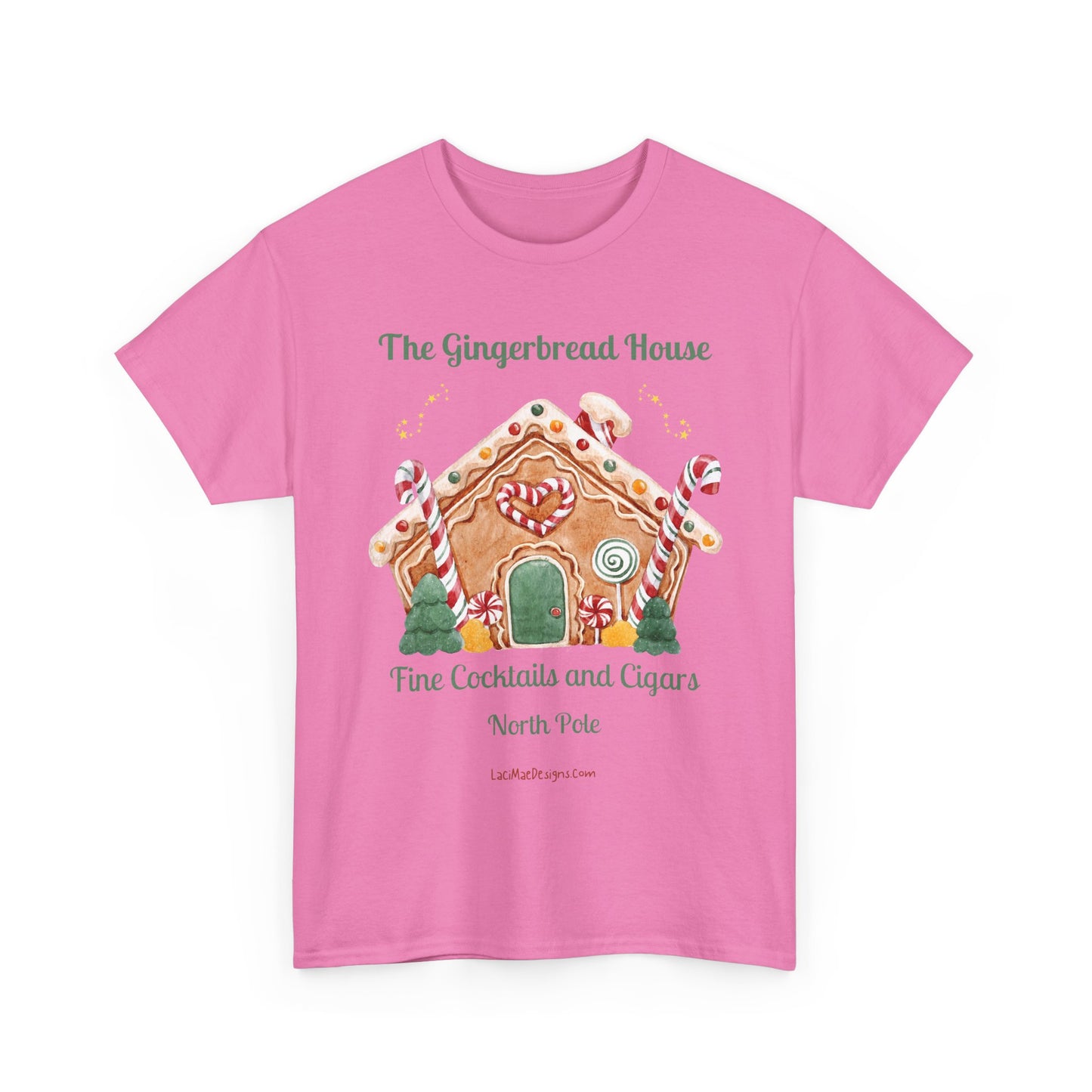 Fun, Imaginary North Pole Cocktail & Cigar Bar Unisex Heavy Cotton Tee