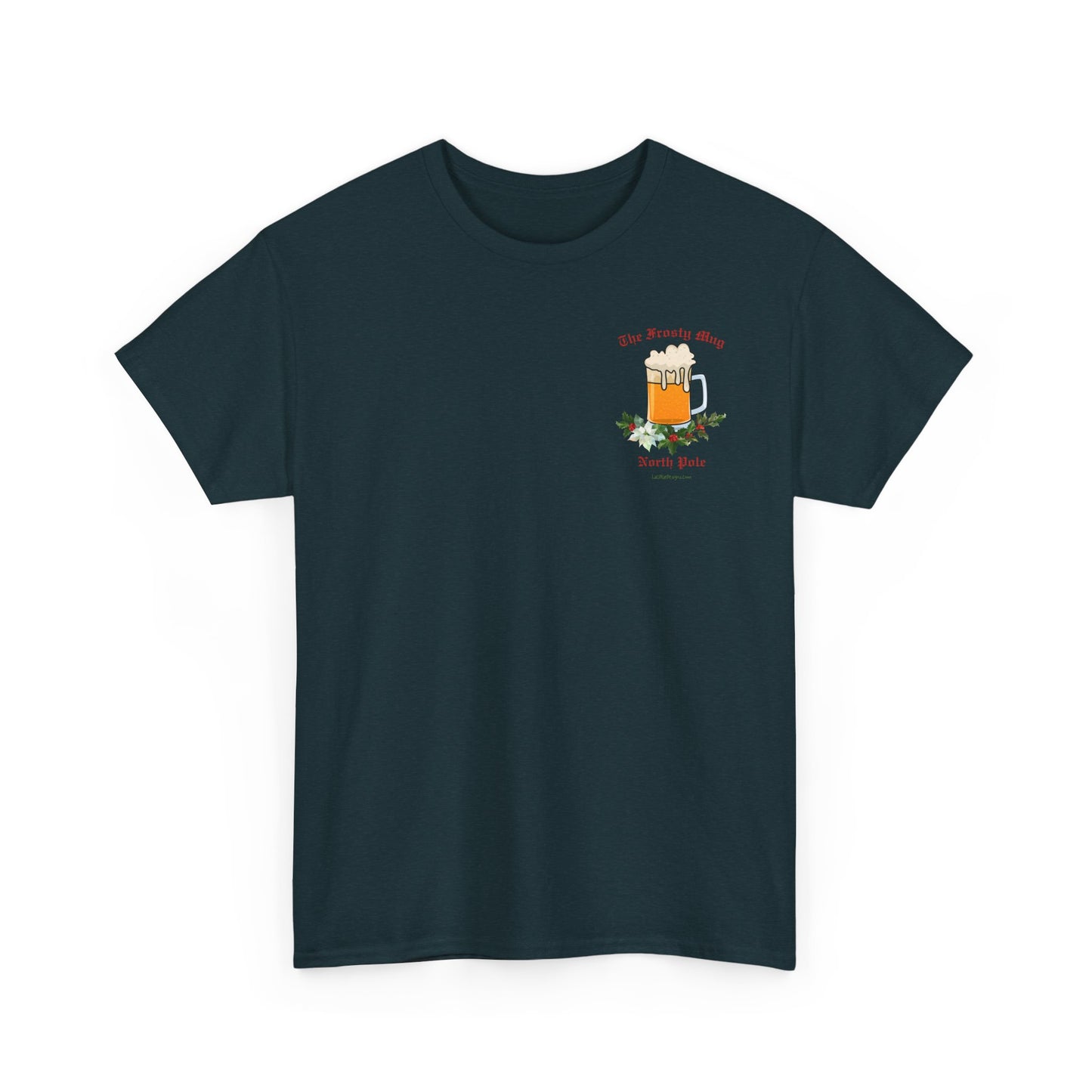Unisex Imaginary North Pole Bar/Pub themed Christmas holiday Heavy Cotton Tee