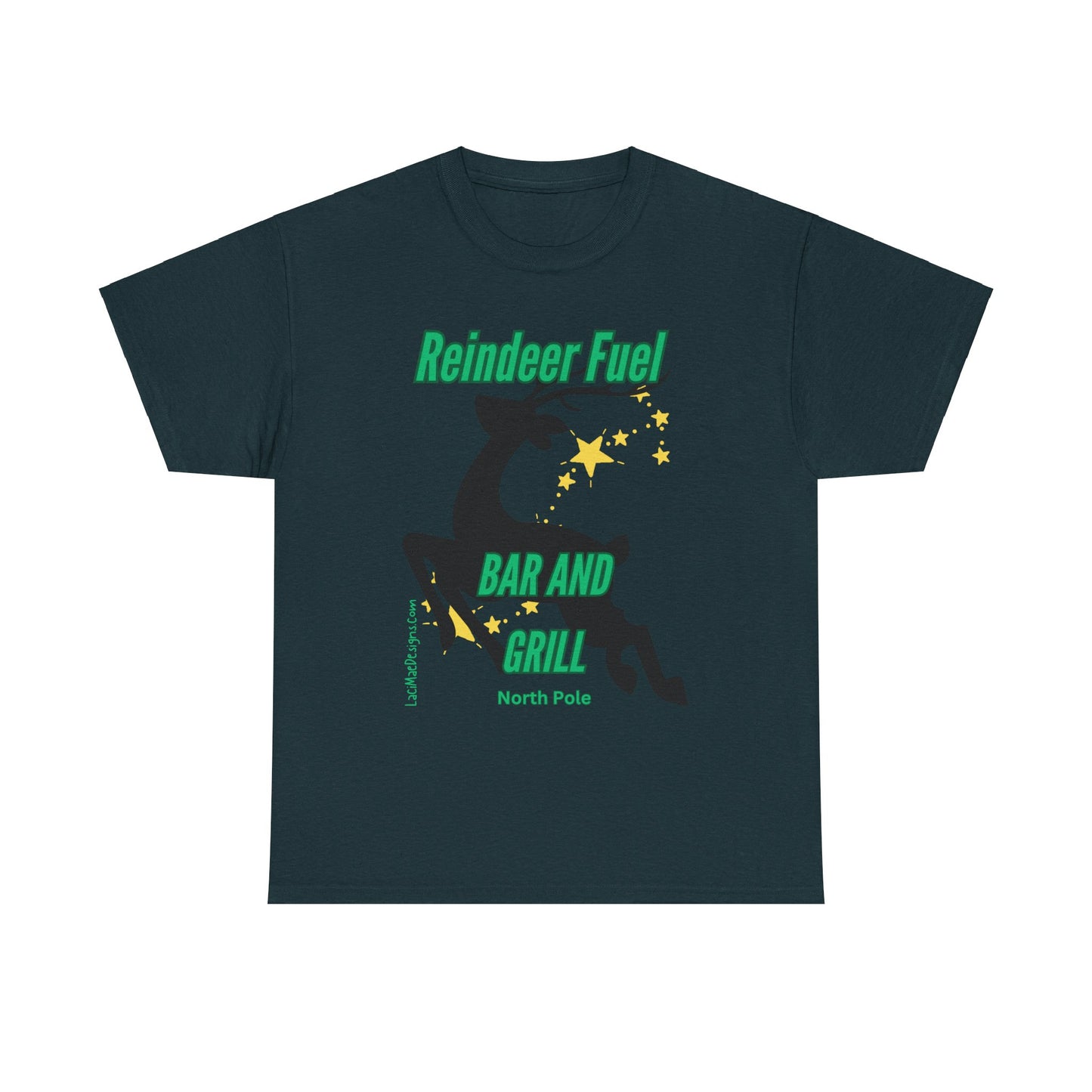 Fun, imaginary North Pole bar & grill Unisex Heavy Cotton Tee