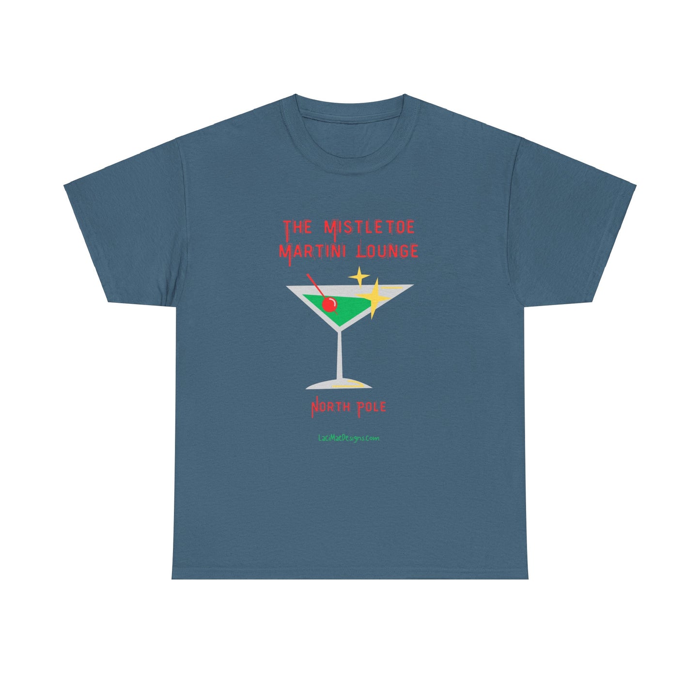 Fun imaginary North Pole lounge graphic Unisex Heavy Cotton Tee