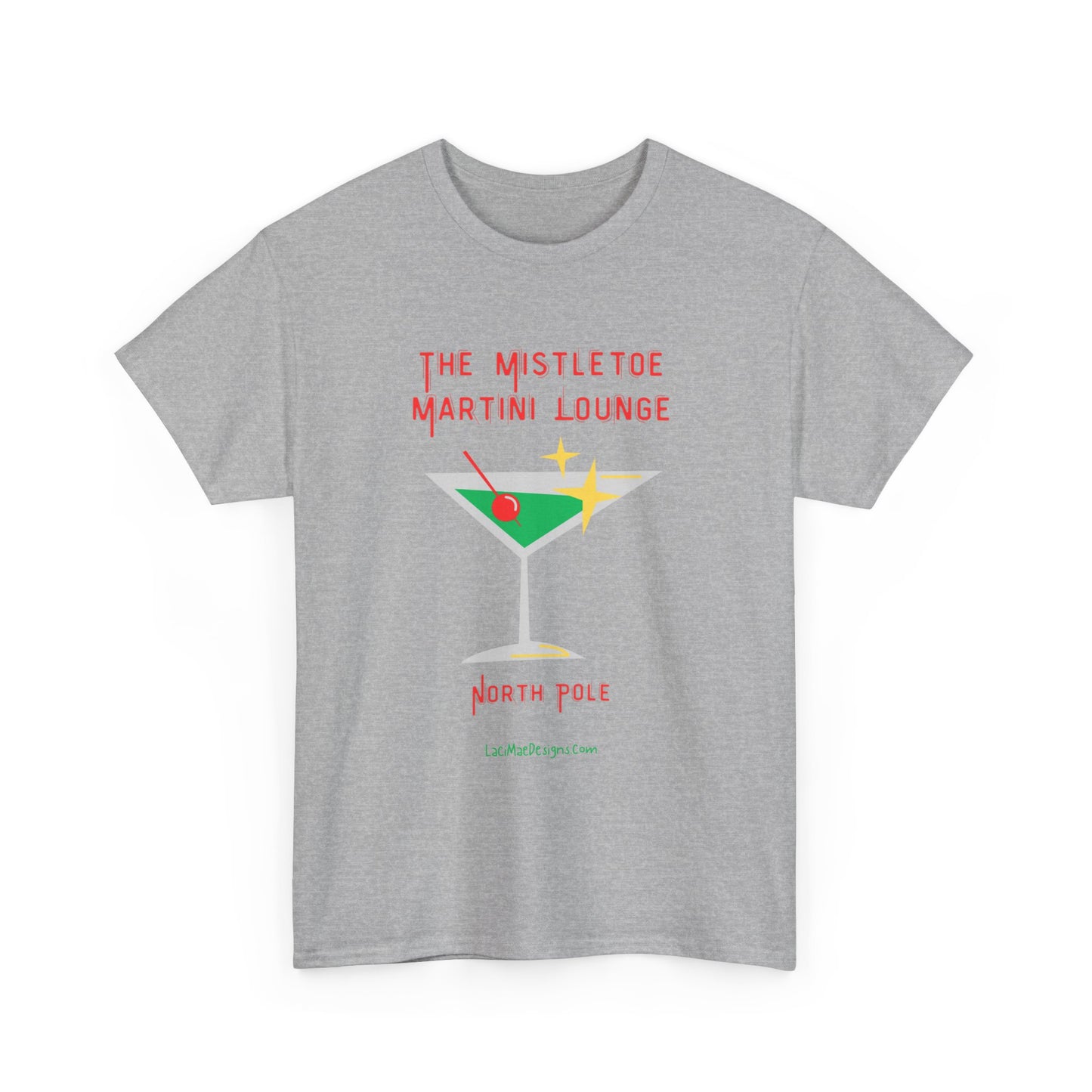 Fun imaginary North Pole lounge graphic Unisex Heavy Cotton Tee