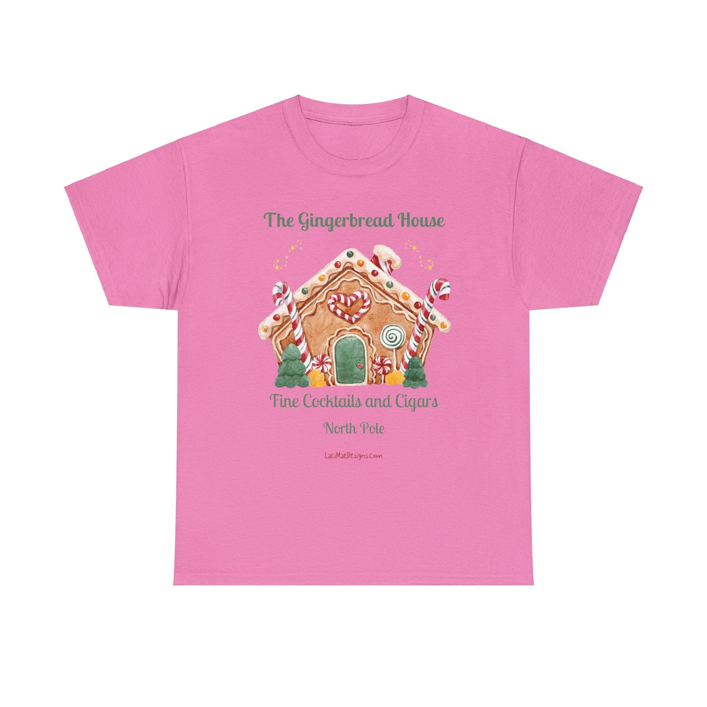 Fun, Imaginary North Pole Cocktail & Cigar Bar Unisex Heavy Cotton Tee
