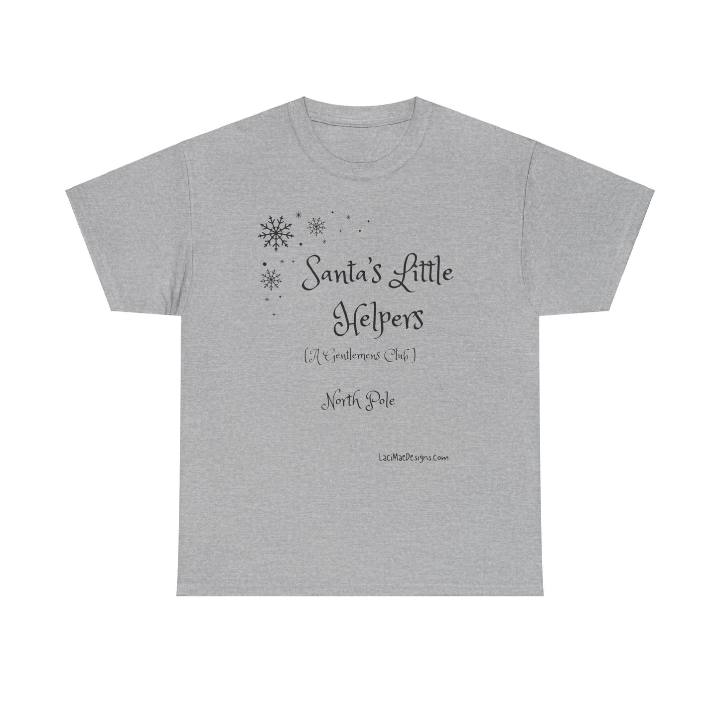 Fun, Imaginary North Pole Gentleman's Club Unisex Heavy Cotton Tee