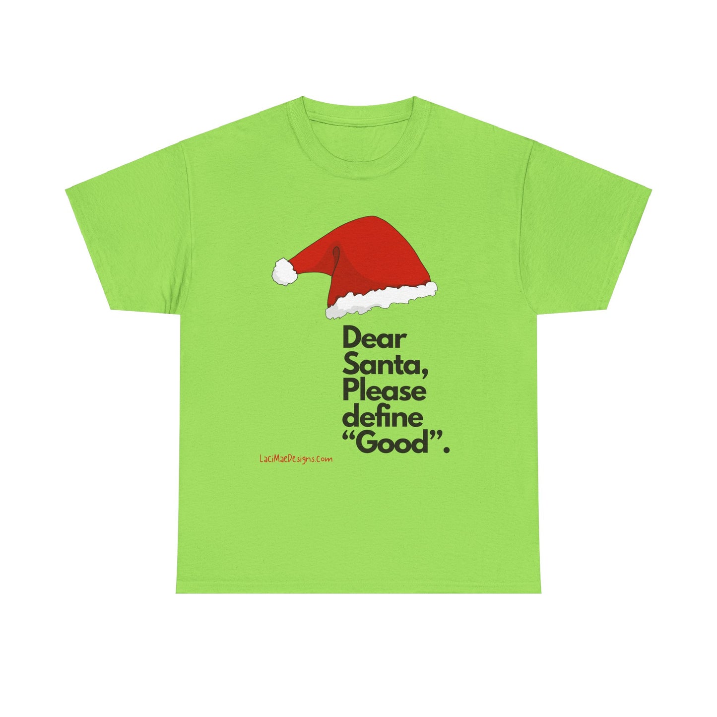 Unisex Heavy Cotton Tee with Christmas design
