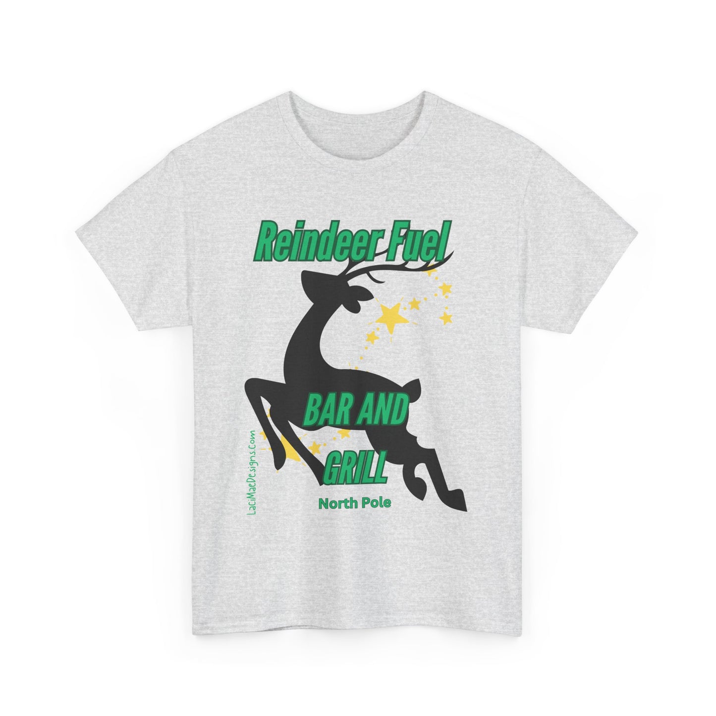 Fun, imaginary North Pole bar & grill Unisex Heavy Cotton Tee