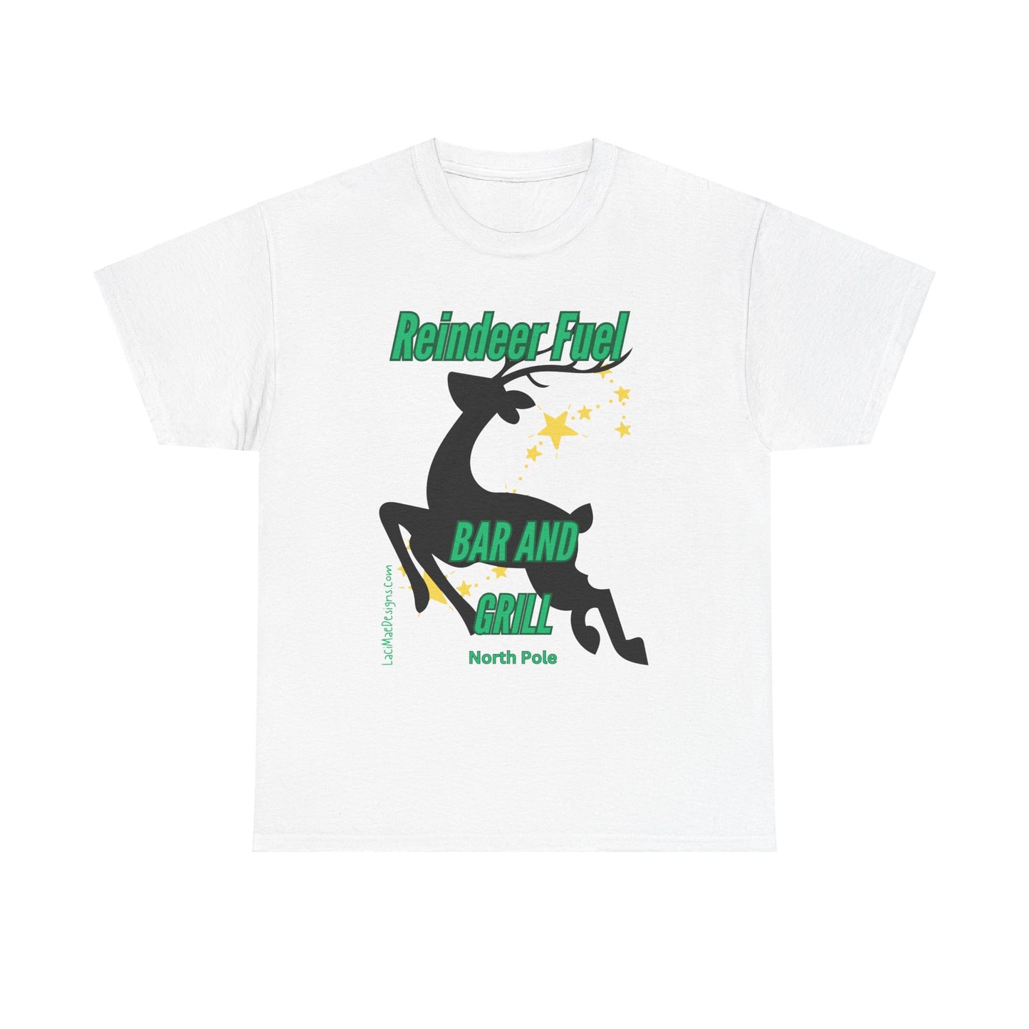 Fun, imaginary North Pole bar & grill Unisex Heavy Cotton Tee