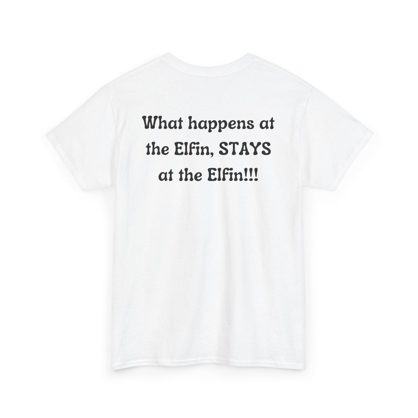 Fun, imaginary North Pole bar for the Christmas Holiday Unisex Heavy Cotton graphic Tee