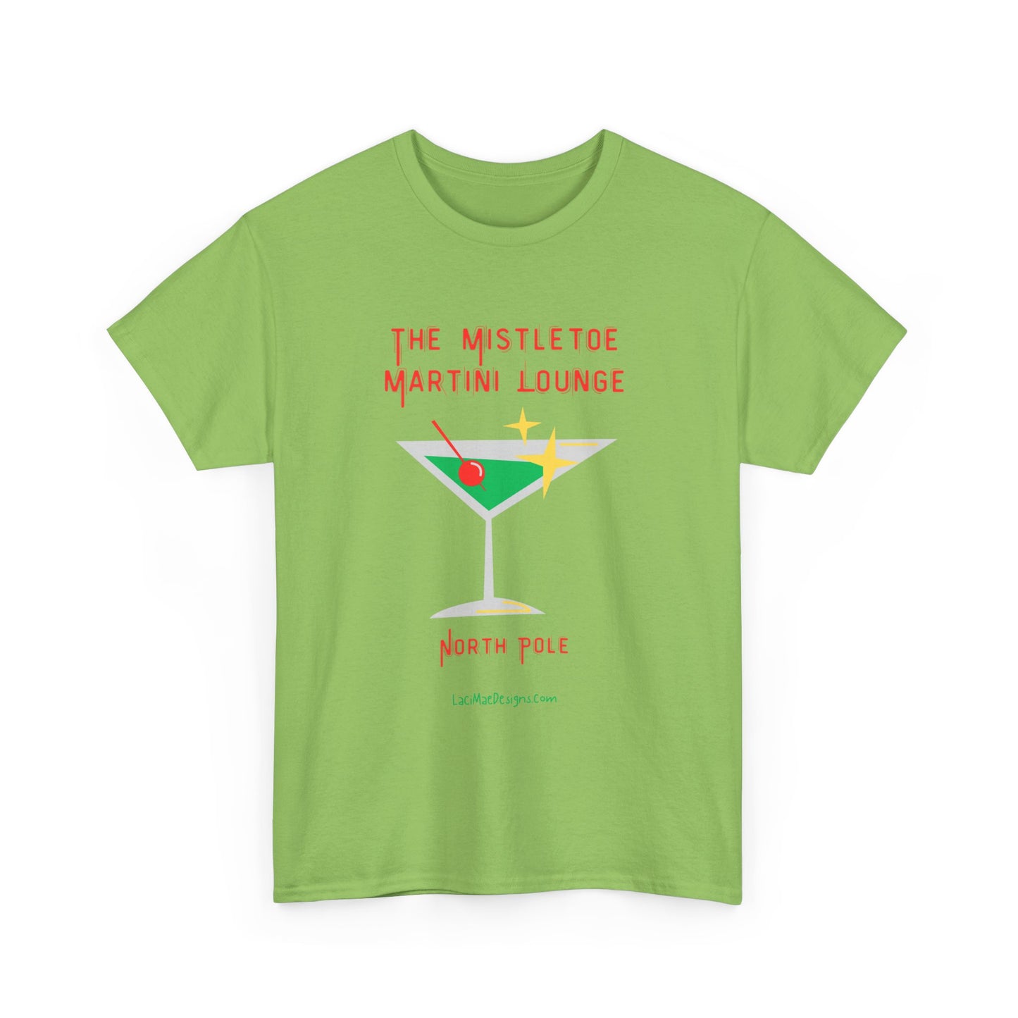 Fun imaginary North Pole lounge graphic Unisex Heavy Cotton Tee