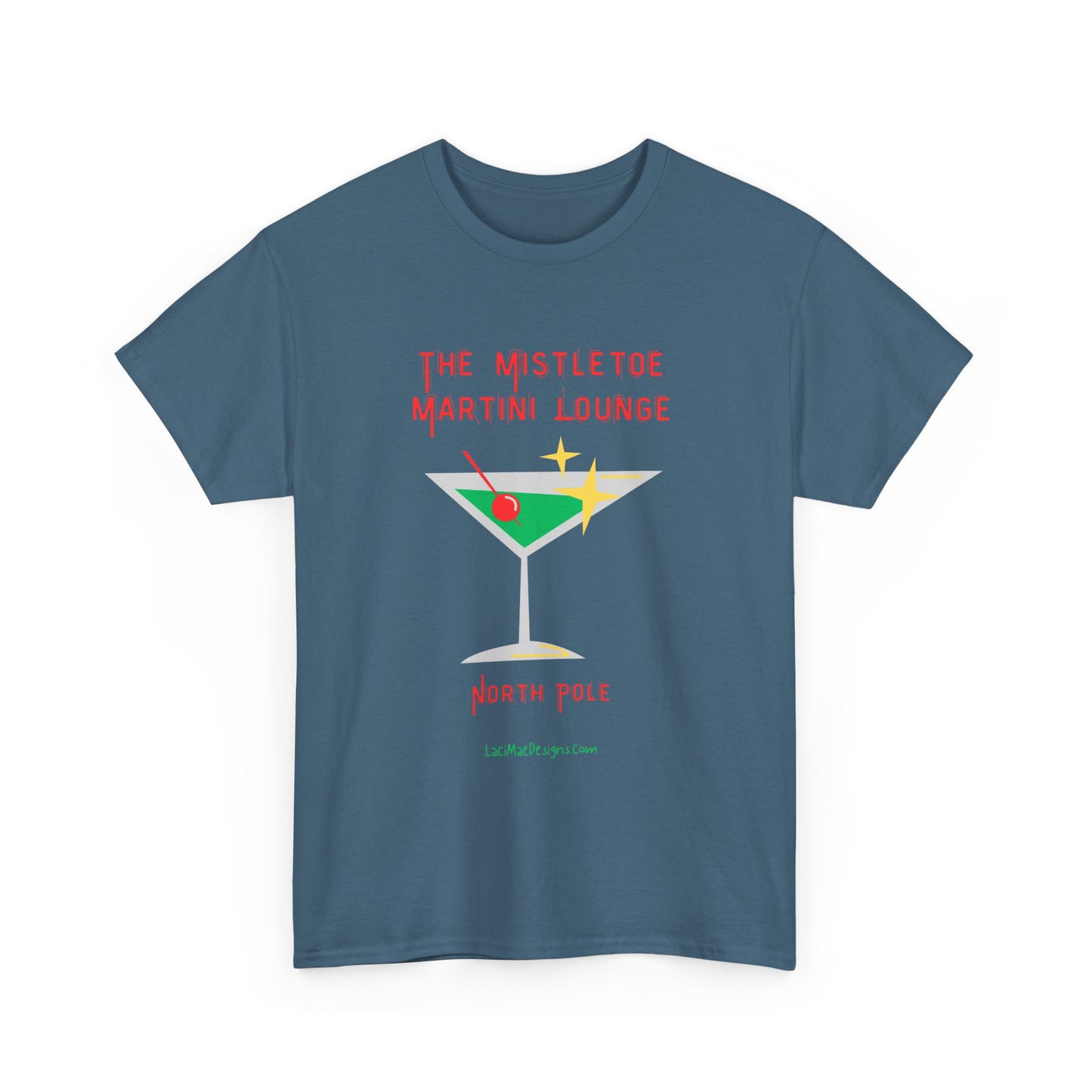 Fun imaginary North Pole lounge graphic Unisex Heavy Cotton Tee