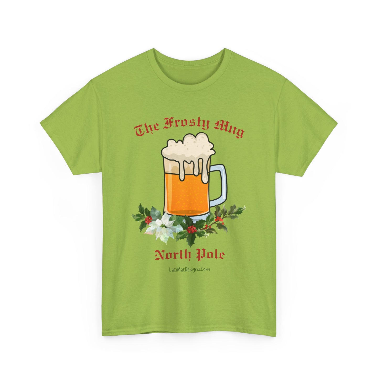 Imaginary North Pole bar/pub Themed Unisex Heavy Cotton Christmas Tee