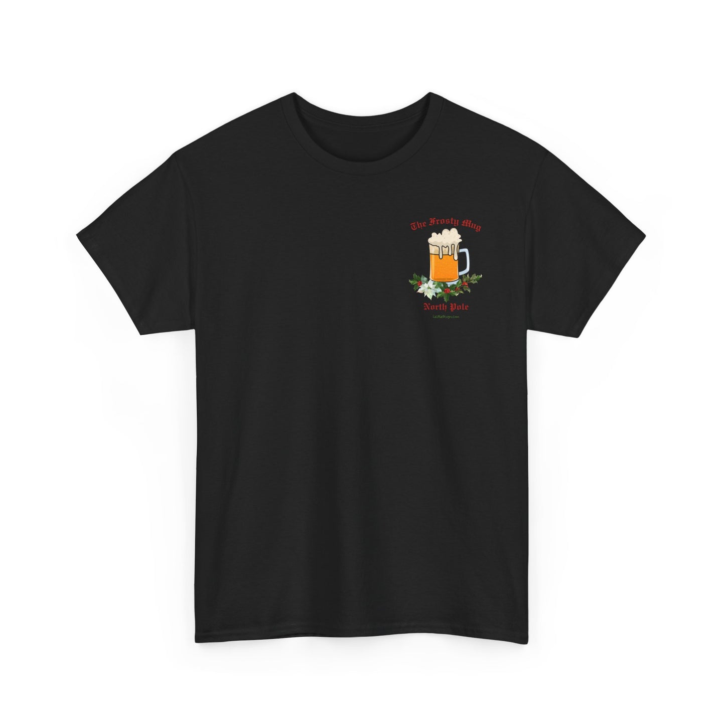 Unisex Imaginary North Pole Bar/Pub themed Christmas holiday Heavy Cotton Tee