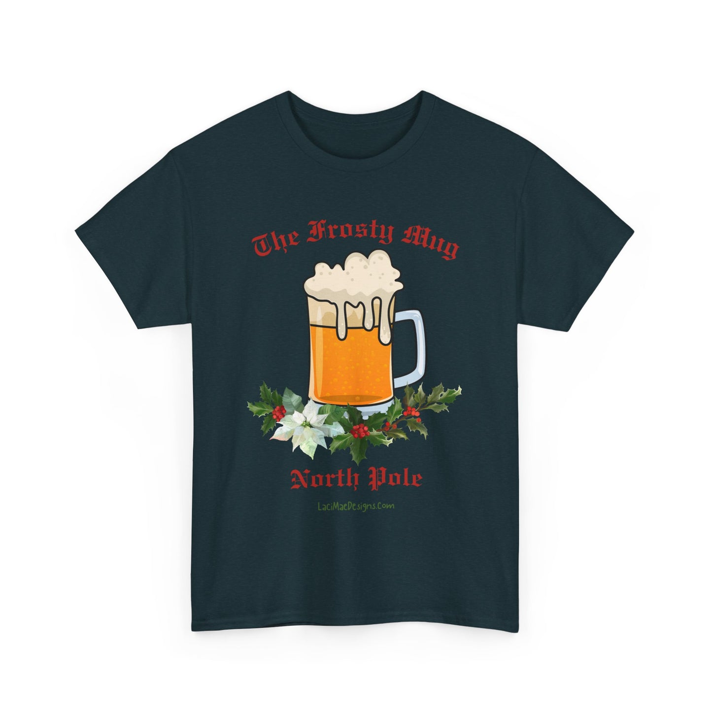 Imaginary North Pole bar/pub Themed Unisex Heavy Cotton Christmas Tee