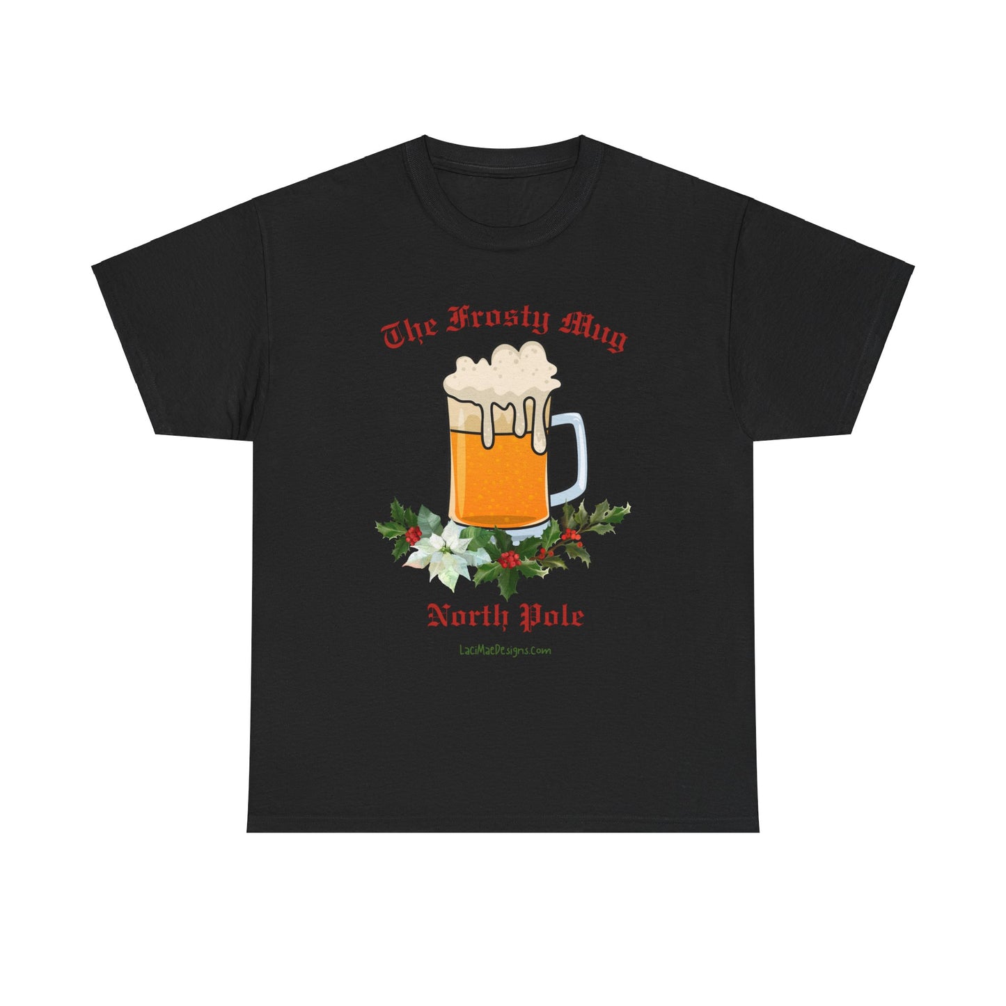 Imaginary North Pole bar/pub Themed Unisex Heavy Cotton Christmas Tee