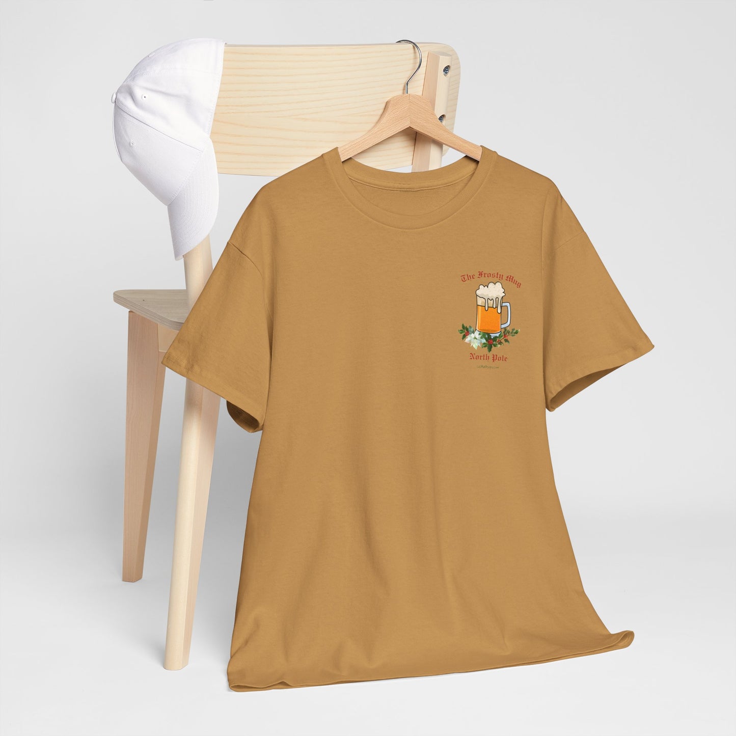 Unisex Imaginary North Pole Bar/Pub themed Christmas holiday Heavy Cotton Tee