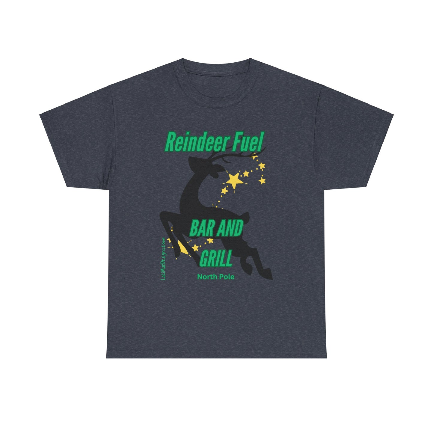 Fun, imaginary North Pole bar & grill Unisex Heavy Cotton Tee