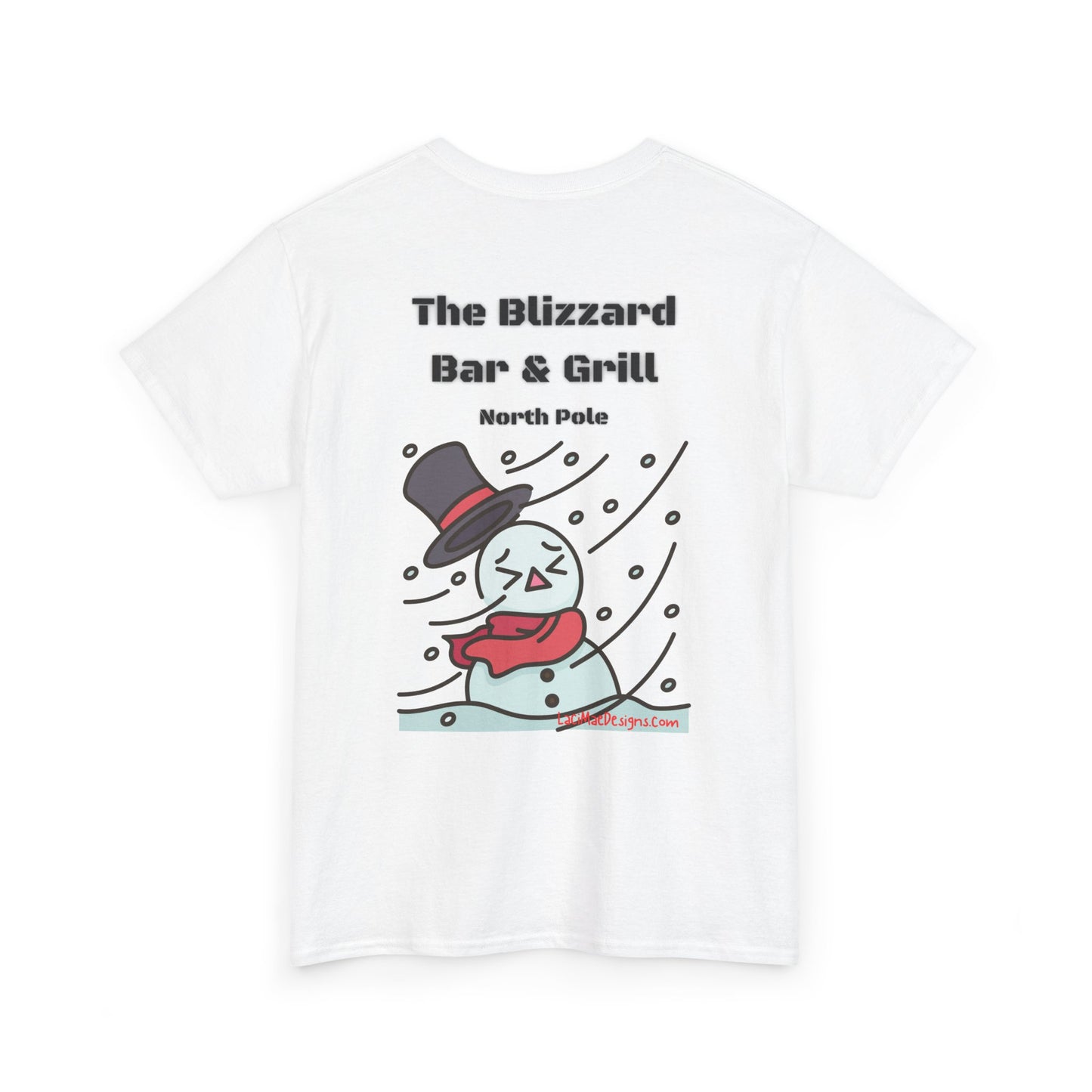Fun, imaginary North Pole Bar & Grill Unisex Heavy Cotton Tee