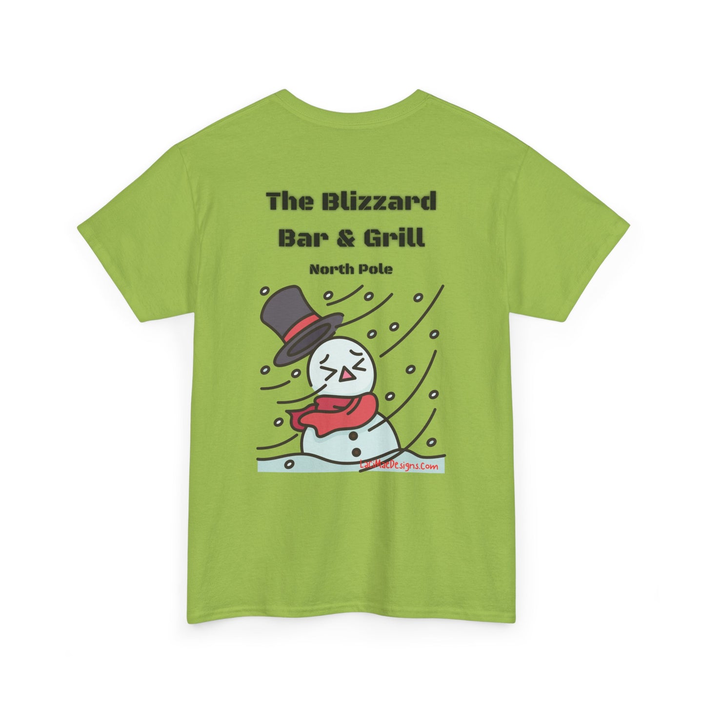 Fun, imaginary North Pole Bar & Grill Unisex Heavy Cotton Tee