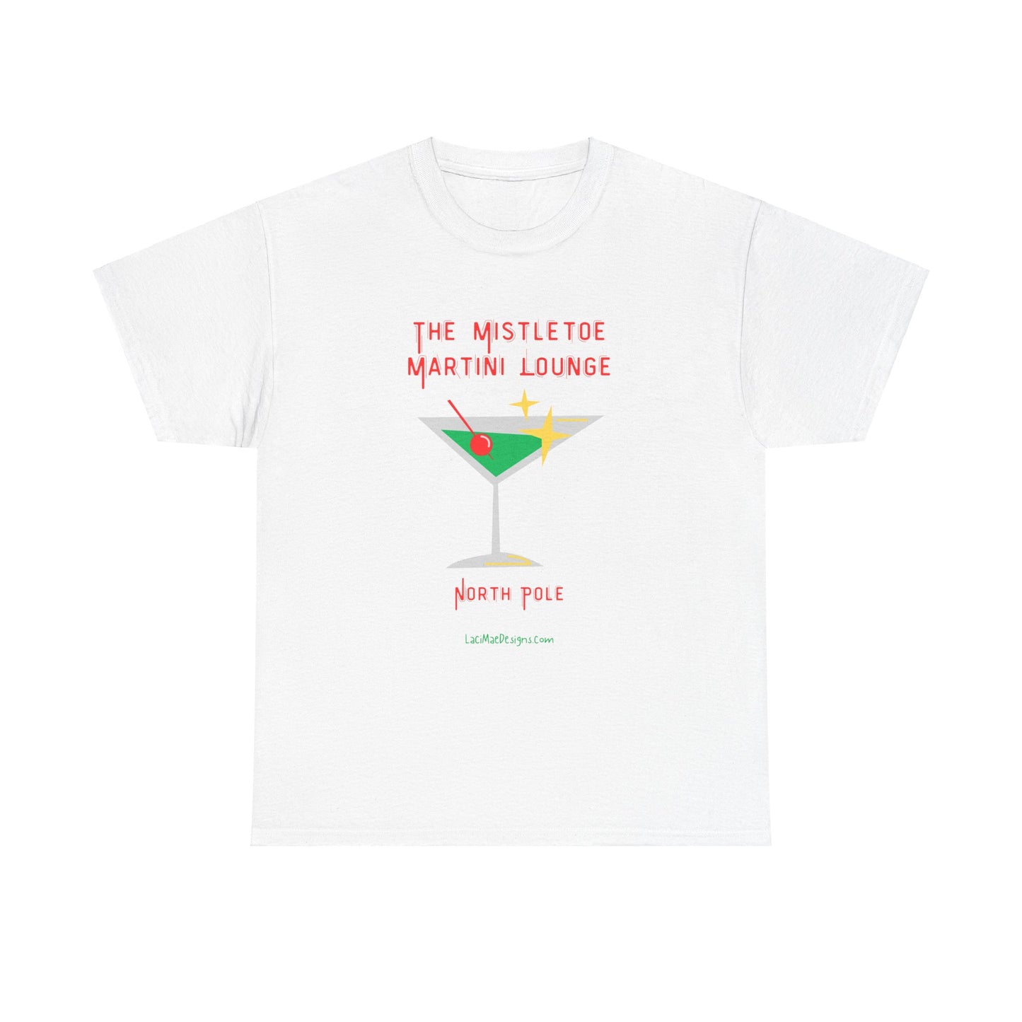 Fun imaginary North Pole lounge graphic Unisex Heavy Cotton Tee