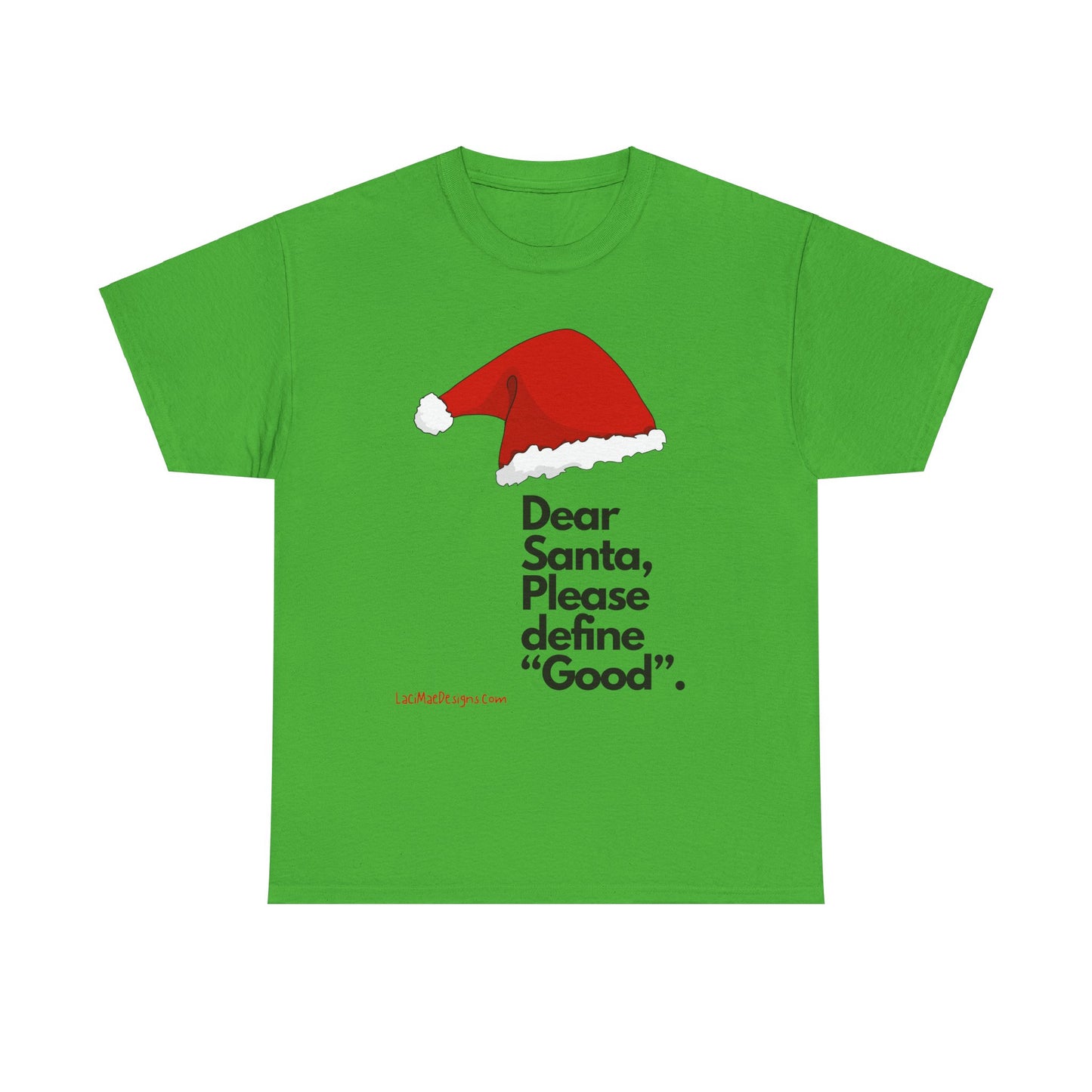 Unisex Heavy Cotton Tee with Christmas design