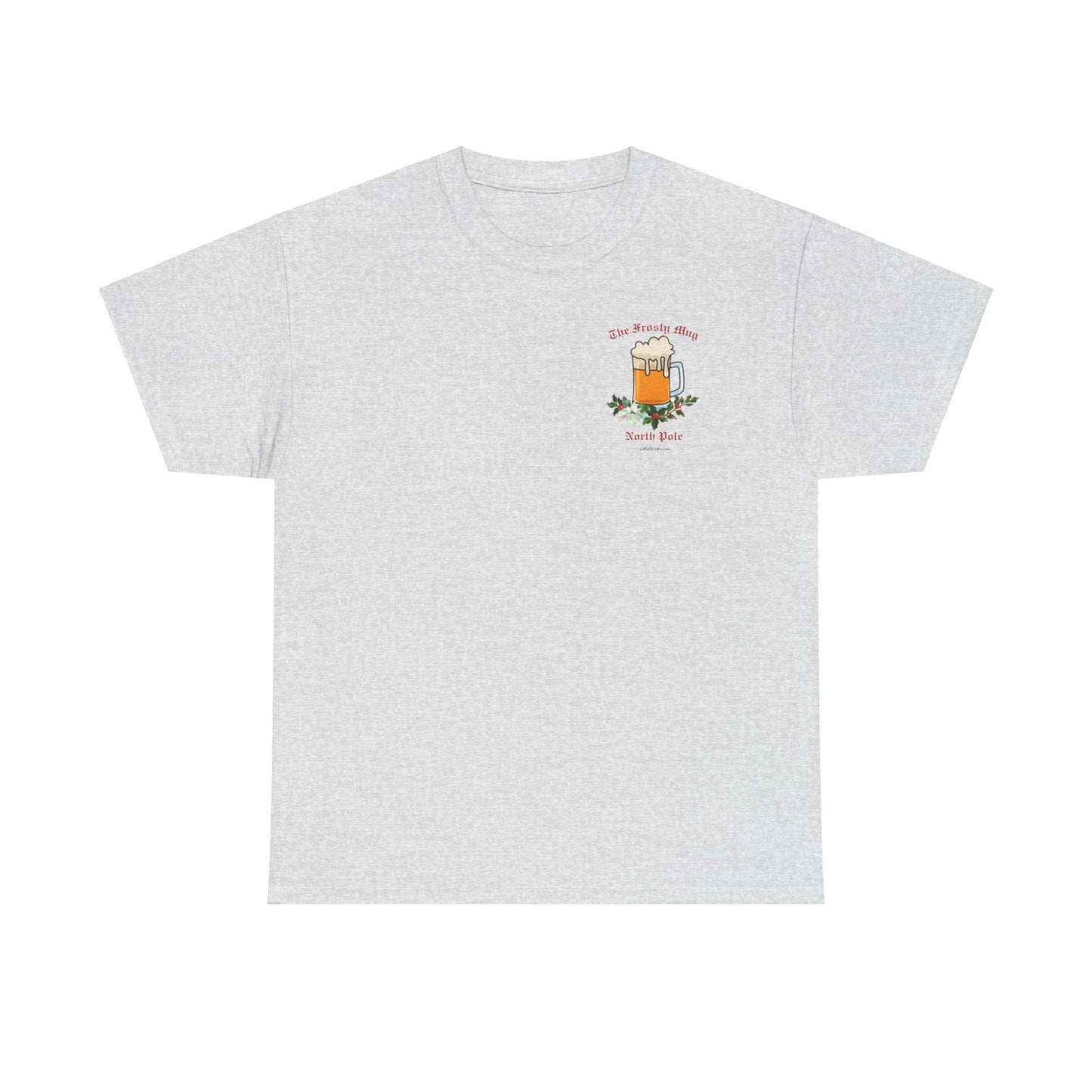 Unisex Imaginary North Pole Bar/Pub themed Christmas holiday Heavy Cotton Tee