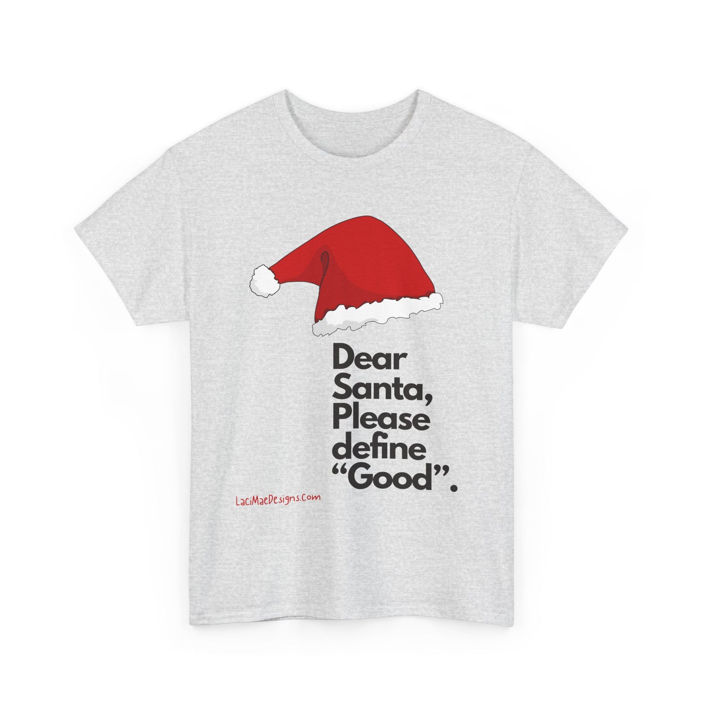 Unisex Heavy Cotton Tee with Christmas design