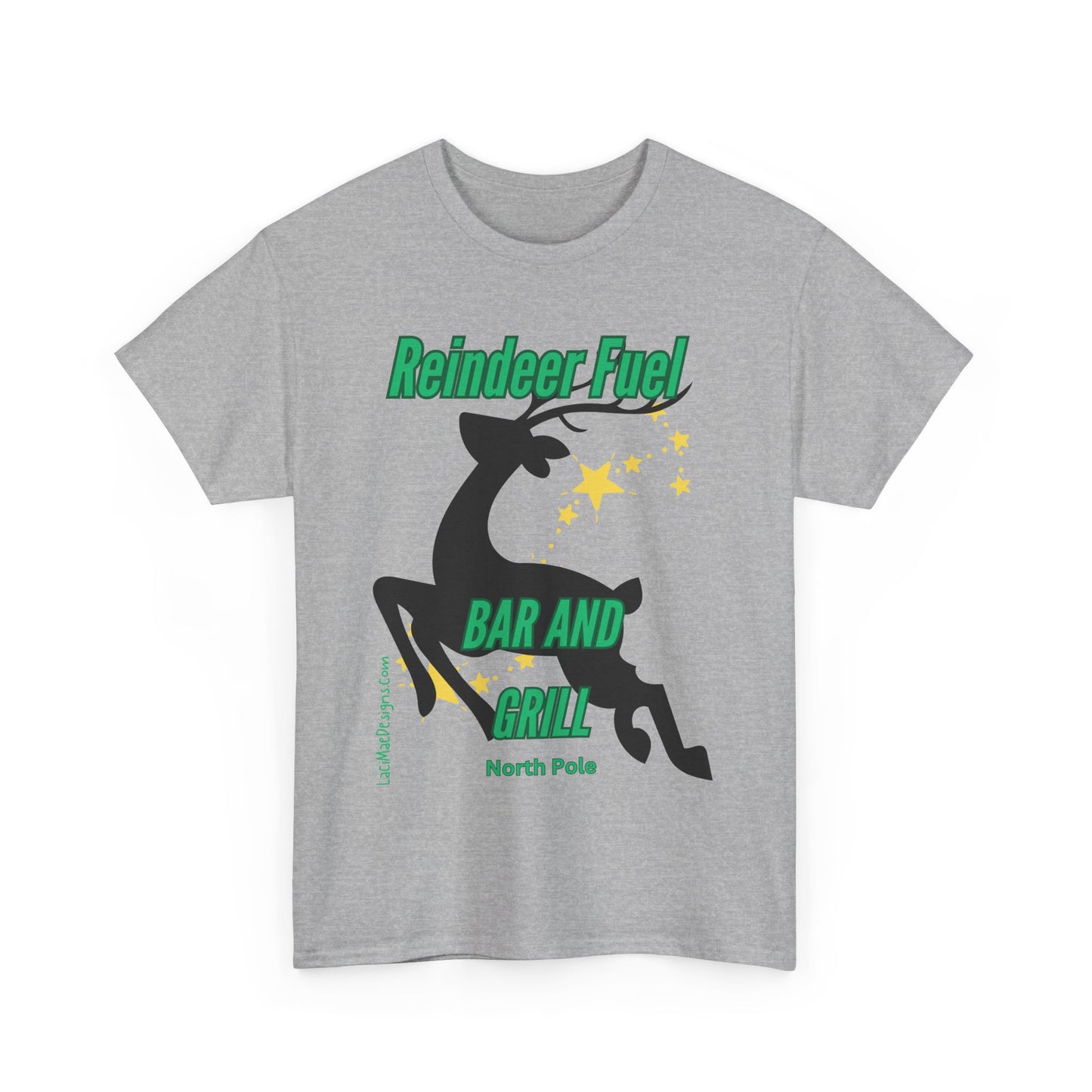 Fun, imaginary North Pole bar & grill Unisex Heavy Cotton Tee