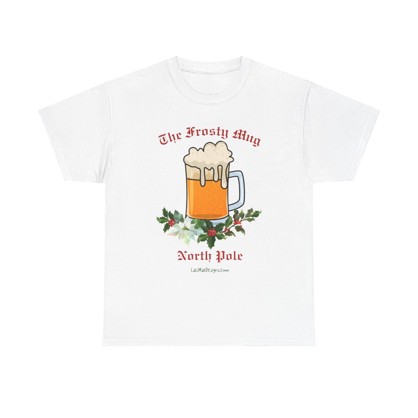 Imaginary North Pole bar/pub Themed Unisex Heavy Cotton Christmas Tee