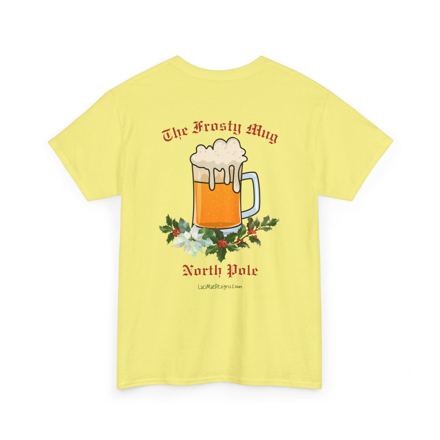 Imaginary North Pole bar/pub Christmas Holiday themed Unisex Heavy Cotton Tee