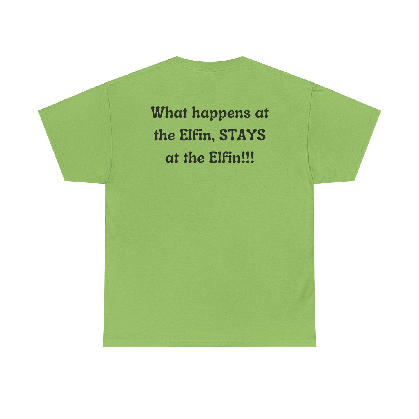Fun, imaginary North Pole bar for the Christmas Holiday Unisex Heavy Cotton graphic Tee