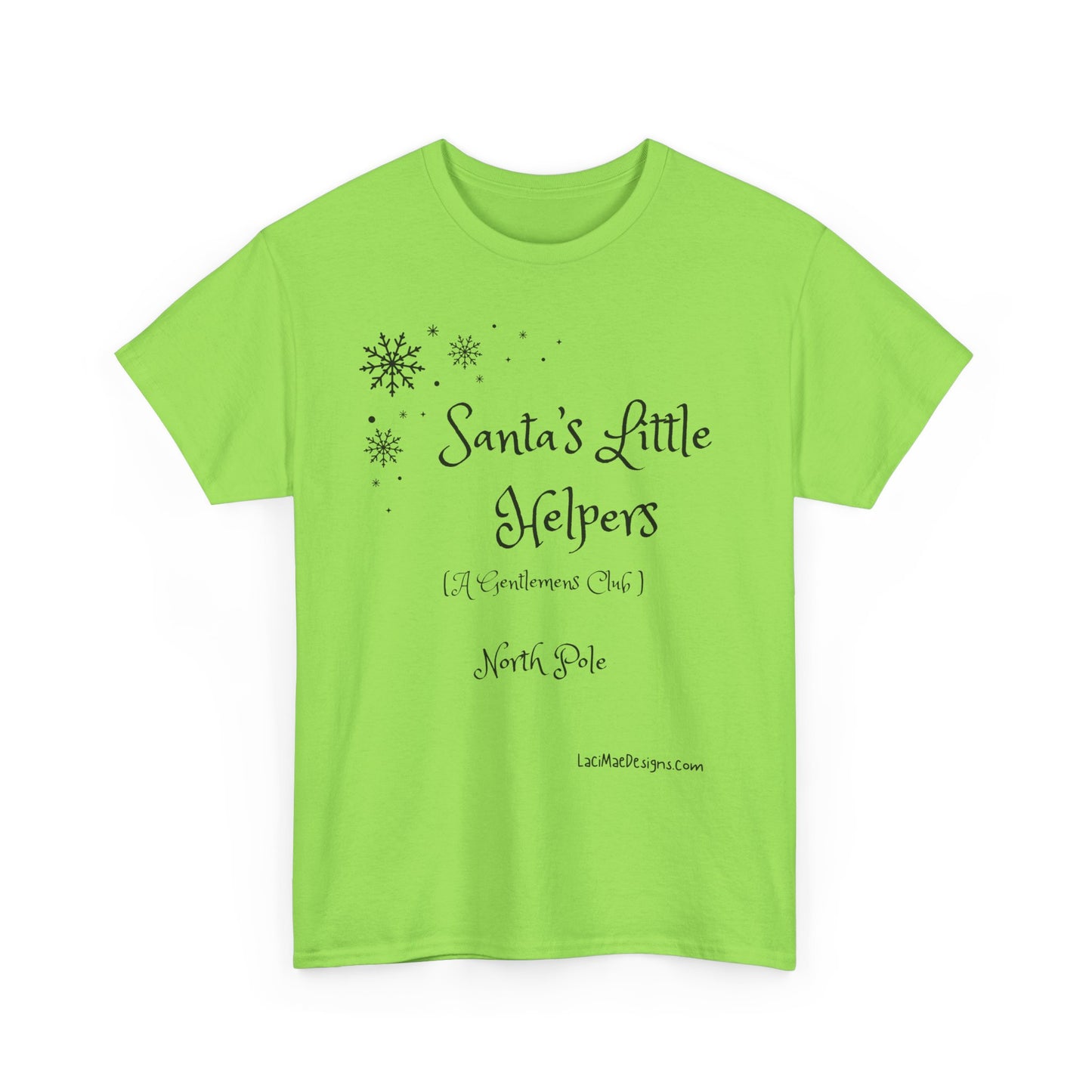 Fun, Imaginary North Pole Gentleman's Club Unisex Heavy Cotton Tee