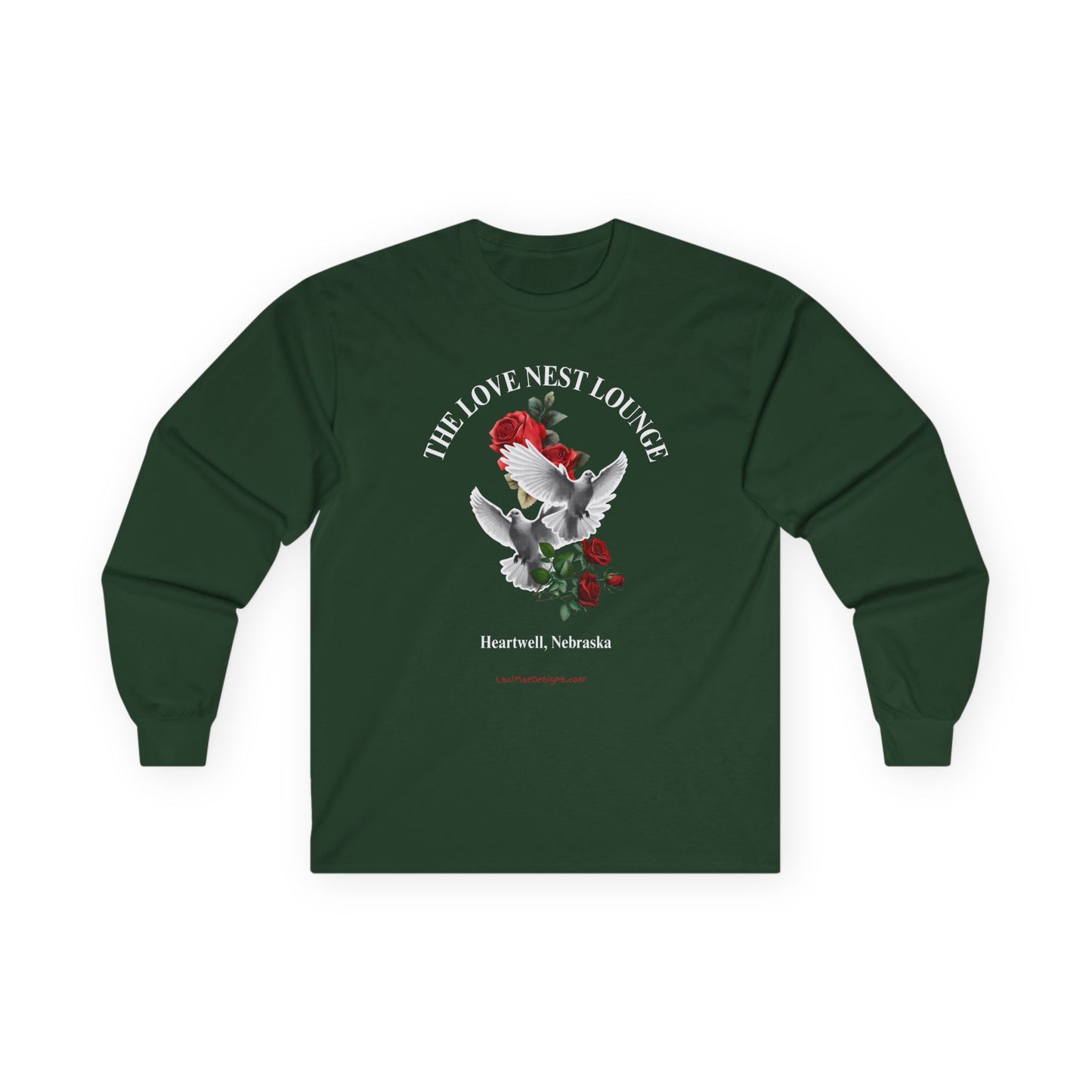 Fun Valentine's Day Themed, Imaginary Lounge Unisex Ultra Cotton Long Sleeve Tee