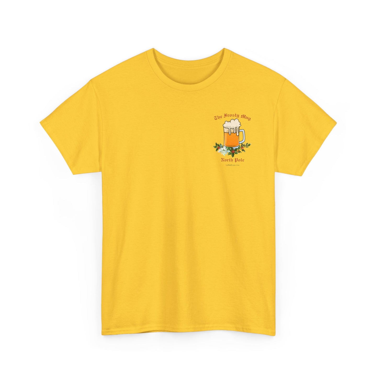 Unisex Imaginary North Pole Bar/Pub themed Christmas holiday Heavy Cotton Tee