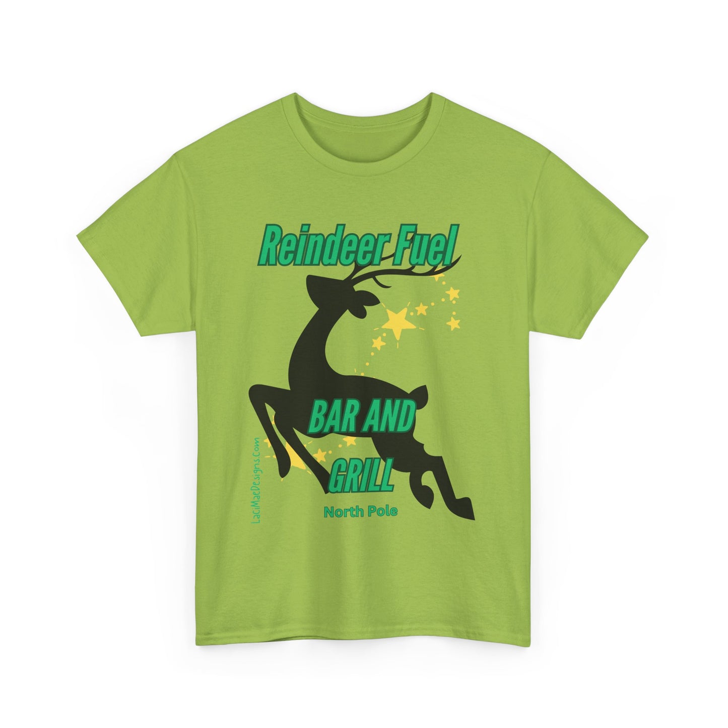 Fun, imaginary North Pole bar & grill Unisex Heavy Cotton Tee